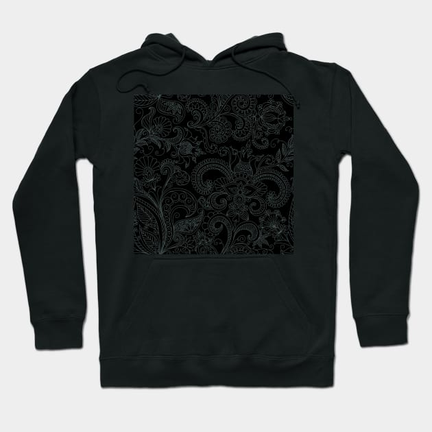 floral pattern of spirals Hoodie by kavalenkava